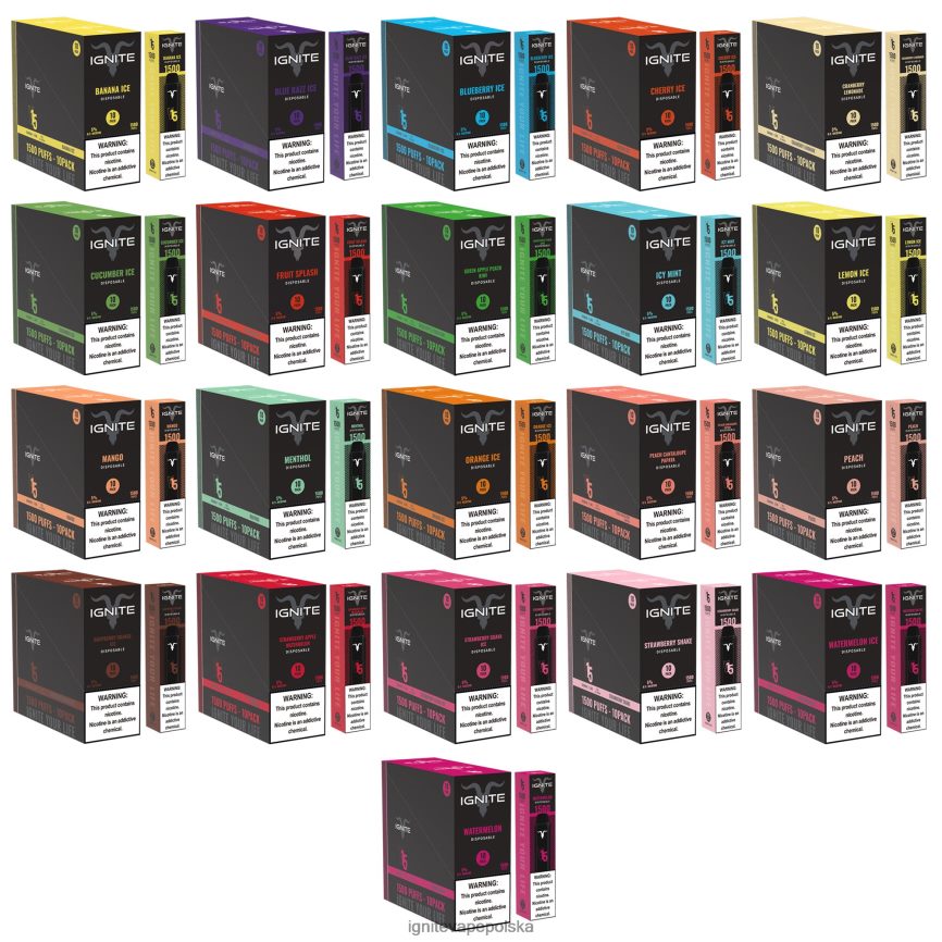 Ignite Vape Flavours | IGNITE V15 vape pen 10 szt plusk owoców 0648NZ100